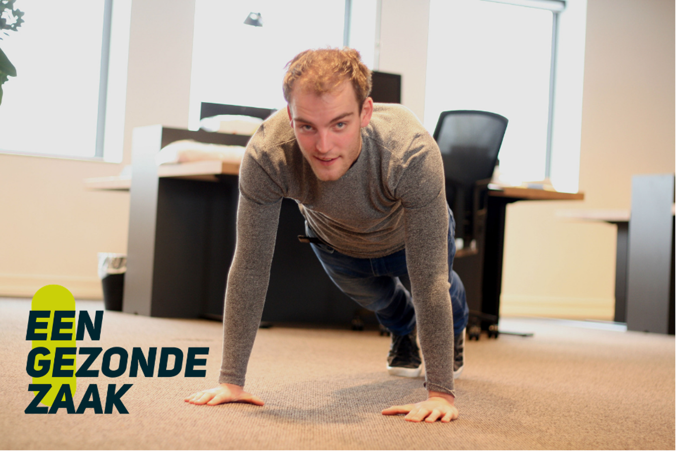 Collega Erik van het Klantenservice team laat je zien hoe je een perfecte push-up maakt