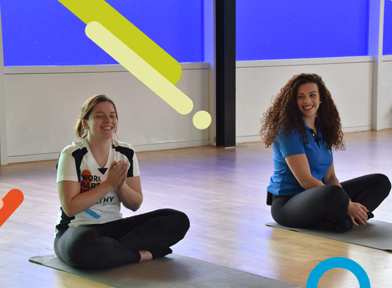 Ontspanning en inspanning met yoga. 