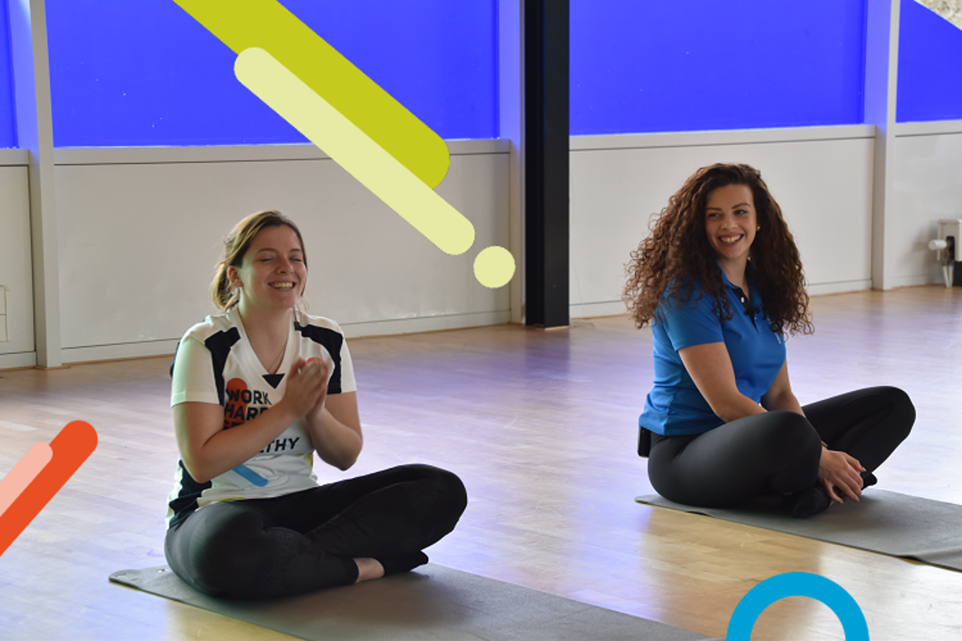 Ontspanning en inspanning met yoga. 