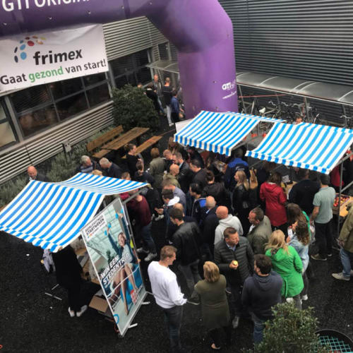 Bedrijfsfitness Nederland Stand Frimex Gezondheidsmarkt