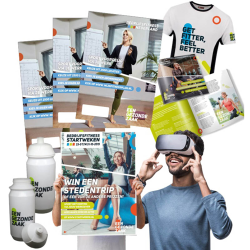 Bedrijfsfitness Nederland Promotiemateriaal